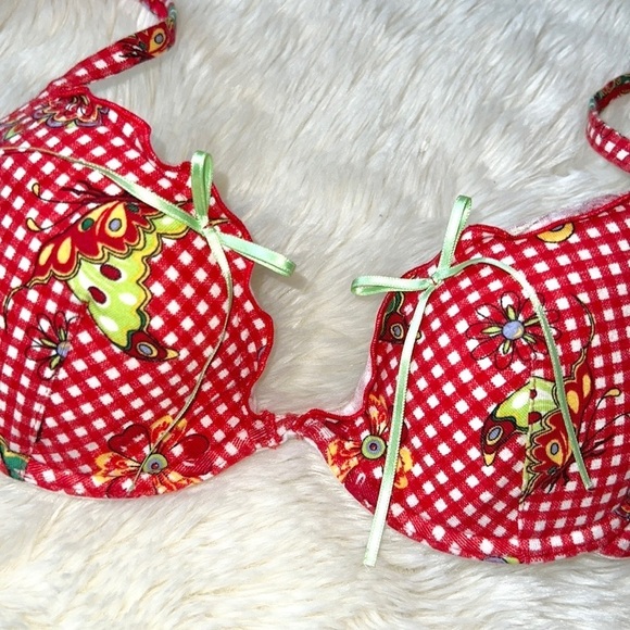 Intimissimi Gingham Butterfly Bra - Picture 1 of 12